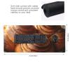 BTCOWZRV Large Mousepad Danish Bread Gaming Mousepad 16 X 35.5 in Waterproof Keyboard Mousepad Mat Laptop Desk Mat with Stitched Edges Non-Slip Desk Writing Pad for Office Home, Black view 2