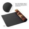 BTCOWZRV Large Mousepad Danish Bread Gaming Mousepad 16 X 35.5 in Waterproof Keyboard Mousepad Mat Laptop Desk Mat with Stitched Edges Non-Slip Desk Writing Pad for Office Home, Black view 3