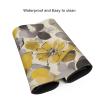 BTCOWZRV Large Mousepad Yellow Gray Flower Gaming Mousepad 16 X 35.5 in Waterproof Keyboard Mousepad Mat Laptop Desk Mat with Stitched Edges Non-Slip Desk Writing Pad for Office Home, Black view 4