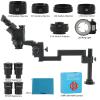JOEBO Microscope Kit Simul Focal Trinocular 3.5X-180X Zoom Stereo Microscope Folding Stand Optional 48MP 55MP 4K 2K HDMI USB Soldering Video Camera Microscope Lens Adapters (Color : 12MP 4K HDMI USB) view 2