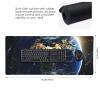 BTCOWZRV Large Mousepad Earth Gaming Mousepad 16 X 35.5 in Waterproof Keyboard Mousepad Mat Laptop Desk Mat with Stitched Edges Non-Slip Desk Writing Pad for Office Home, Black view 2