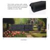 BTCOWZRV Large Mousepad Manor Garden Gaming Mousepad 16 X 35.5 in Waterproof Keyboard Mousepad Mat Laptop Desk Mat with Stitched Edges Non-Slip Desk Writing Pad for Office Home, Black view 2