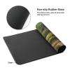 BTCOWZRV Large Mousepad Manor Garden Gaming Mousepad 16 X 35.5 in Waterproof Keyboard Mousepad Mat Laptop Desk Mat with Stitched Edges Non-Slip Desk Writing Pad for Office Home, Black view 3