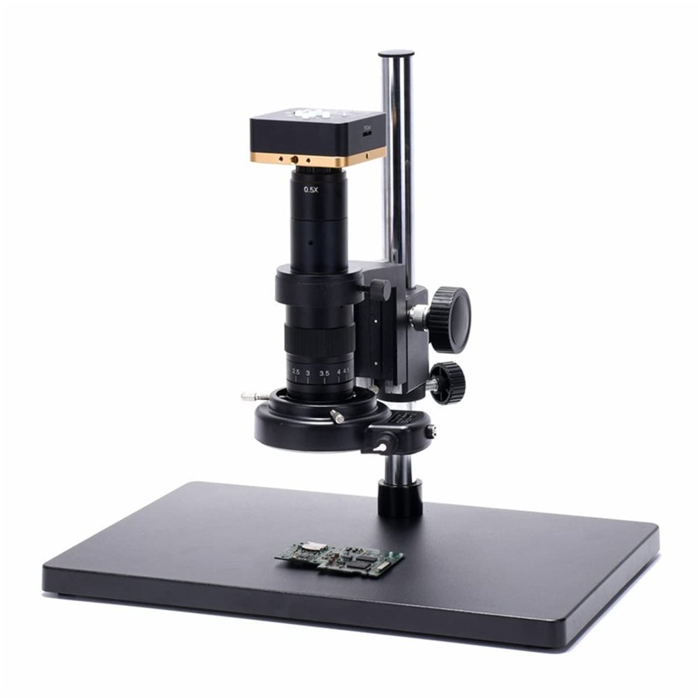 JOEBO Microscope Kit 150X Lens 34MP 2K 1080P 60FPS USB Digital Industrial Microscope Camera Microscope Lens Adapters (Color : Camera kit)