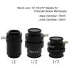 Joebo Microscope Kit Microscope C Mount Adapter 0.5X 0.35X SZMC TV1/2 TV1/3 CTV Camera Adapter Lens for Microscopio Accessories Microscope Lens Adapters (Color : SZMC TV13) view 2