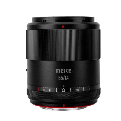 Meike 55mm F1.4 Large Aperture Auto Focus APS-C STM Portrait Prime Fixed Lens Compatible with Sony E Mount Cameras A6400 A6000 A6100 A6300 A6500 A6600 A6700 ZV-E10 ZV-E10 II FX30