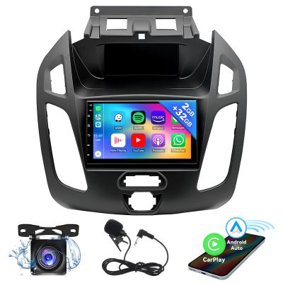 EWLSAC Android 13.0 Double Din Car Stereo for Ford Transit Connect 2014-2018 7 Inch HD Touch Screen Car Audio Receiver with GPS Navigation Bluetooth Head Unit Supports Backup Camera(2G+32G)
