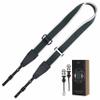 Padwa Lifestyle Adjustable Camera Strap - 1.5" Full Grain Leather Ends Camera Straps for Photographers, Adjustable Neck Shoulder & Crossbody Cotton Strap Quick Release for Cameras and Binoculars view 1