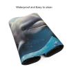 BTCOWZRV Large Mousepad Cute Dolphin Gaming Mousepad 16 X 35.5 in Waterproof Keyboard Mousepad Mat Laptop Desk Mat with Stitched Edges Non-Slip Desk Writing Pad for Office Home, Black view 4