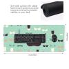 BTCOWZRV Large Mousepad Father's Day Greeting Card Gaming Mousepad 16 X 35.5 in Waterproof Keyboard Mousepad Mat Laptop Desk Mat with Stitched Edges Non-Slip Desk Writing Pad for Office Home, Black view 2