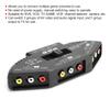 3 in 1 Out Audio Video Splitter Switch Selector, Audio Video Switcher, for DVD VCD VCR TV Game, with AV Cable (Black) view 2