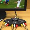 3 in 1 Out Audio Video Splitter Switch Selector, Audio Video Switcher, for DVD VCD VCR TV Game, with AV Cable (Black) view 4
