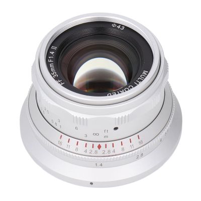 35mm F1.4 Full Frame Manual Focus Lens, for for Z30 Z5 Z6 Z6II Z7 Z7II Z8 Z9 ZFC, Portrait Lens Large Aperture Camera Lens with 7 Layer Optical Coating (White)