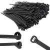 300pcs Push Mount Zip Ties, 6" Cable Zip Tie with Stainless Steel Metal Tooth Locking Device, Self Locking Straps Heavy Duty Nylon Zip Tie Clips for Industry, Auto, Construction, Electronic (6inch) view 1