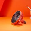 UPWONEA Small Car Fan, Auto Mini Fan with Light, USB Portable Personal Fan, Travel Camping Cooling Fan, USB Powered Lighted Fan,Air Conditioning Vent Auxiliary Fan, 3 Speed Adjustable,Red view 1