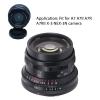 35mm F1.4 Large Aperture II Full Frame Manual Focus with 7 Layer Optical Coating for E Mount Camera for A7, A7II, A7R, A7RII, X3, NEX3N (Optical Glass + Metal Frame) (Black) view 3