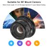 35mm Full Frame F1.4 Large Aperture Manual Fixed Lens, RF Mount Replacement for EOSR, RP, Ra, R5, R6, R3, R5C, R7, R10, for R6Mark II, R50, R100 (Black) view 3