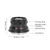 35mm Full Frame F1.4 Large Aperture Manual Fixed Lens, RF Mount Replacement for EOSR, RP, Ra, R5, R6, R3, R5C, R7, R10, for R6Mark II, R50, R100 (Black) view 4