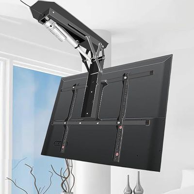 QICBYING Soporte TV Motorizado para Techo -Soporte TV para Techo, Soporte TV elevacin automtica desplegable oculto con Control remoto y interruptor, se adapta a pantallas 32-70 pulgadas