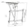QICBYING Soporte TV Motorizado para Techo -Soporte TV para Techo, Soporte TV elevacin automtica desplegable oculto con Control remoto y interruptor, se adapta a pantallas 32-70 pulgadas view 2