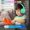 IFECCO Wireless Kids Boys Headphones with Microphone,Cute Light Up Dinosaur Children Bluetooth Headphones Volume-limiting for School Travel,Boys Gifts for 3-15years view 2
