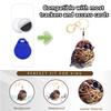 BORKUANA Leather Keychain Holder Case Compatible with Apple AirTag, Cute Protective Air Tag Cover with Keychain Ring, Anti-Scratch Finder GPS Tracker Case for Wallet Keys(Brown Bird) view 4
