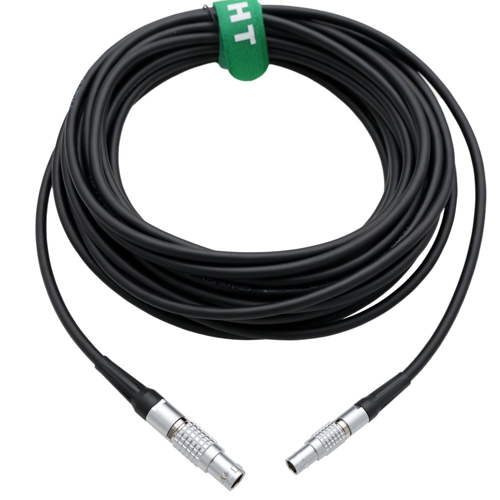 HangTon RS2 RS3 Pro Control Cable for DJI Ronin Tethered Control Handle, Communication Expansion Base kit, 6 pin to 6 pin 25M, Black