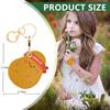 BORKUANA Leather Keychain Holder Case Compatible with Apple AirTag, Cute Protective Air Tag Cover with Keychain Ring, Anti-Scratch Finder GPS Tracker Case for Wallet Keys(Potato) view 2