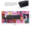 Large Mousepad Cute Rain Flowers Gaming Mousepad 16 X 35.5 in Waterproof Keyboard Mousepad Mat Laptop Desk Mat with Stitched Edges Non-Slip Desk Writing Pad for Office Home view 2