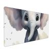 Large Mousepad Cute Elephant Gaming Mousepad 16 X 35.5 in Waterproof Keyboard Mousepad Mat Laptop Desk Mat with Stitched Edges Non-Slip Desk Writing Pad for Office Home view 1