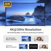 MT-VIKI 4K Seamless HDMI Switch 4 Port w/ 3.5mm AudioOutput + IR Remote, 4K@30Hz HDMI Switcher Selector 4 in 1 Out, 4:4:4, 18Gbps, RS232 view 4