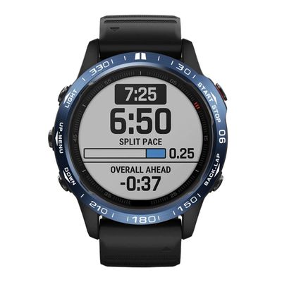 RORFFK For Garmin fenix 6X/6X Pro/6X Sapphire Watch Bezel Ring Stainless Steel Sculptured Time Units Adhesive Anti-scratch Cover Rings (Color : F, Size : For Fenix 6X GPS)