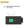 Industrial 5-Port Gigabit Ethernet Switch, All 5 Ports 10/100/1000Mbps RJ45, Wide 12-48V DC Input, Rugged Metal Housing, Compact IP40, DIN-Rail Mount, Ideal for Solar Power/RV Truck/VoIP Systems view 4