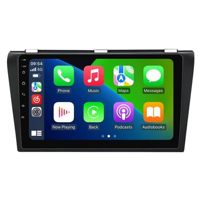 6+128GB 8Core Car Radio for Mazda 3 2004-2009 Replacement Dash Kit Car GPS Navigation,9" IPS Touch Screen Head Unit with Car-Play & Android Auto/Rear View