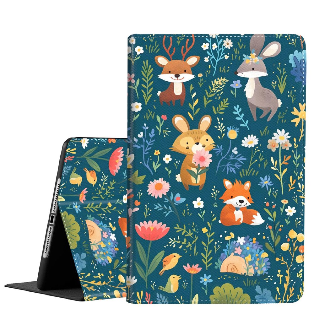 Case for Samsung Galaxy Tab A9 Plus 11 inch 2023Slim Fit Foldable Standing Cover Case with Auto Sleep/Wake for Galaxy Tab A9+ 112023 Model (SM-X210/X216/X218)Cartoon Animal Forest Fox