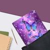 Case for Samsung Galaxy Tab A9 Plus 11 inch 2023Slim Fit Foldable Standing Cover Case with Auto Sleep/Wake for Galaxy Tab A9+ 112023 Model (SM-X210/X216/X218)Blue Butterfly Purple Background view 4