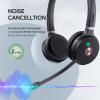 Yealink WH62 Dual Teams DECT Wireless Headset 525 ft Range, Work Headphones with 2X Noise Canceling Mic for IP Phone and Computer, Office Head Set with Call Control, Ringer,14 Hrs Talk Time view 2