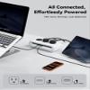65W Charging Station, USB Ports Power Strip, 6 Port Charging Station Surge Protector with 3 AC, 2 USB C, 1 USB A, 5ft Extension Cord, Power Delivery for Home, Office, Conference Rooms, Desk Accessory view 2