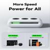65W Charging Station, USB Ports Power Strip, 6 Port Charging Station Surge Protector with 3 AC, 2 USB C, 1 USB A, 5ft Extension Cord, Power Delivery for Home, Office, Conference Rooms, Desk Accessory view 3