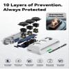 65W Charging Station, USB Ports Power Strip, 6 Port Charging Station Surge Protector with 3 AC, 2 USB C, 1 USB A, 5ft Extension Cord, Power Delivery for Home, Office, Conference Rooms, Desk Accessory view 4