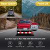 Fitcamx Front 2K+Rear 1080P Dash Cam Adapts for RAM 3500 2500 1500 2013-2018 (HD2-6072, has Vent at Front), OEM Look, 2 Way HD Video, Loop Recording, WiFi & APP, G-Sensor, Easy to Use, 64GB Card view 3