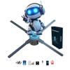 3DhologramFan,18.1 inch Holographic Fan Projector Advertising Display Support App+Bluetooth+Wifi for Christmas, Halloween,Business,Shop,Holiday 46CM Holographic with1500 Video Library view 1