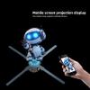 3DhologramFan,18.1 inch Holographic Fan Projector Advertising Display Support App+Bluetooth+Wifi for Christmas, Halloween,Business,Shop,Holiday 46CM Holographic with1500 Video Library view 4