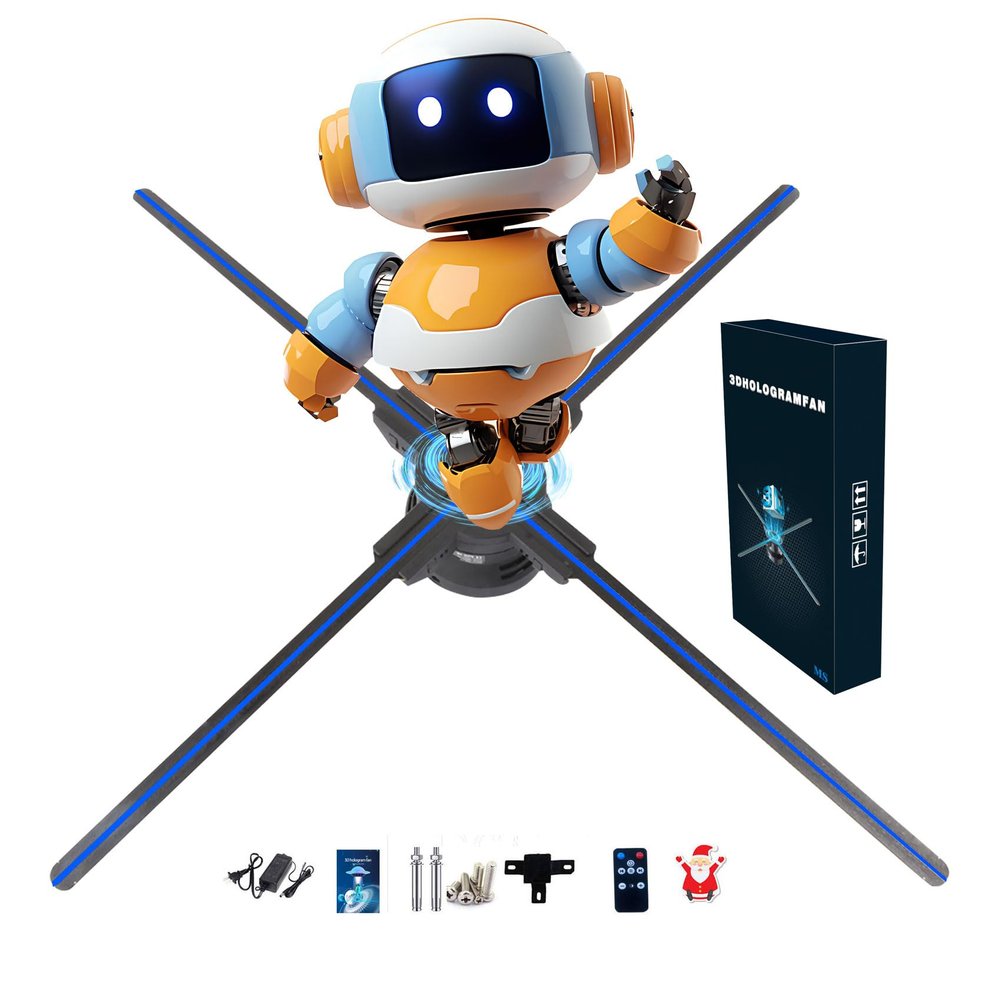 3DHologramFan 22" LED Hologram Projector with WiFi App and Remote Control