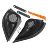 ACROPIX Interior Front Car Door Speaker Window a Pillar Cover Trim Tweeter Speaker Panel Fit for Honda VEZEL HRV 2014 with Screwdriver and Screws ABS Black - Pack of 2 view 1