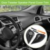 ACROPIX Interior Front Car Door Speaker Window a Pillar Cover Trim Tweeter Speaker Panel Fit for Honda VEZEL HRV 2014 with Screwdriver and Screws ABS Black - Pack of 2 view 2