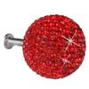 Cabinet Handles, 1 Set Crystal Knobs Cabinet Knobs Crystal Cabinet Knobs Knobs Pull Knob Door Knobs Pull Cabinet Pull Crystal Ball (Color : Red, Size : 3X3cm) view 1