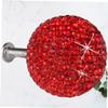 Cabinet Handles, 1 Set Crystal Knobs Cabinet Knobs Crystal Cabinet Knobs Knobs Pull Knob Door Knobs Pull Cabinet Pull Crystal Ball (Color : Red, Size : 3X3cm) view 2