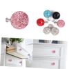 Cabinet Handles, 1 Set Crystal Knobs Cabinet Knobs Crystal Cabinet Knobs Knobs Pull Knob Door Knobs Pull Cabinet Pull Crystal Ball (Color : Red, Size : 3X3cm) view 3