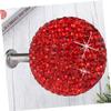 Cabinet Handles, 1 Set Crystal Knobs Cabinet Knobs Crystal Cabinet Knobs Knobs Pull Knob Door Knobs Pull Cabinet Pull Crystal Ball (Color : Red, Size : 3X3cm) view 4